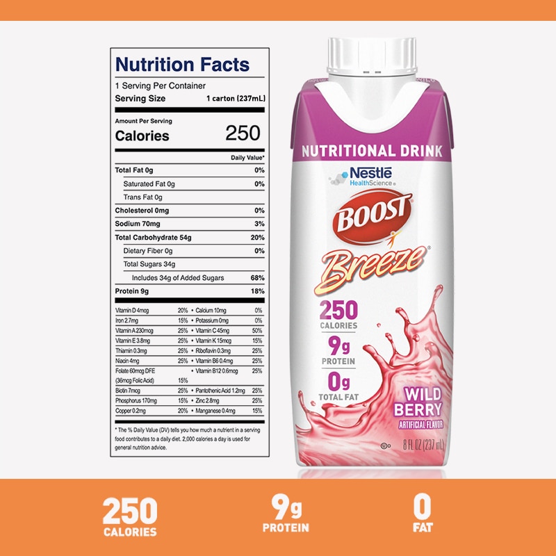 Nestlé Health Science - BOOST Breeze® - Clear-Liquid Nutritional Drink