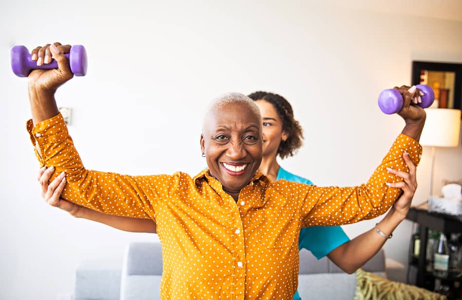 Older Woman WOrking Out Mystosis