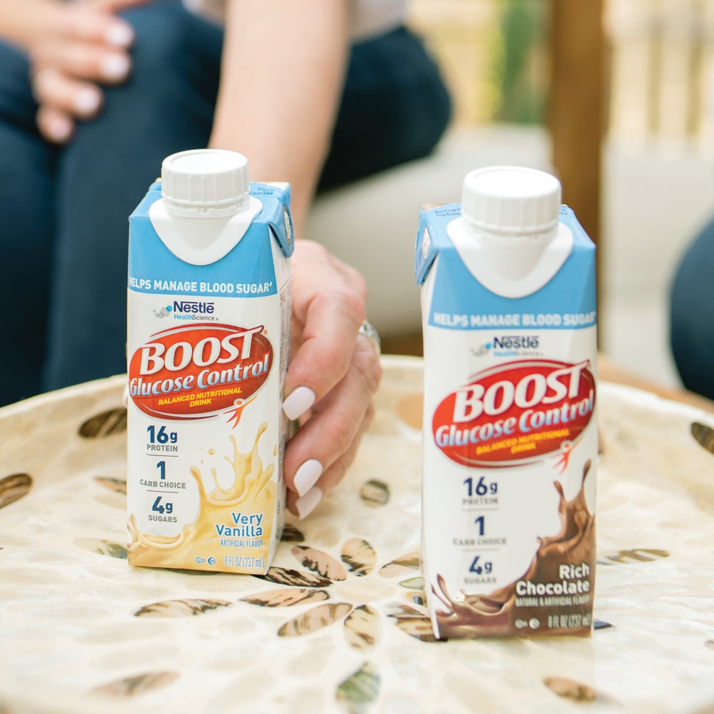 Two bottles of Boost Glucose Control